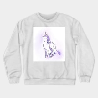 Purple Unicorn Crewneck Sweatshirt